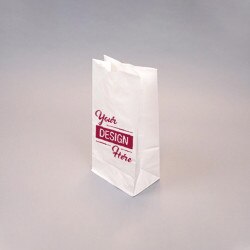 Custom-Printed White Kraft 2-lb Bag